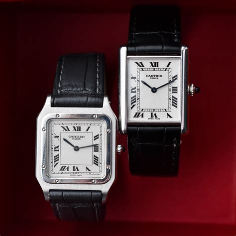 cartier santos dumont vs tank|cartier santos tank.